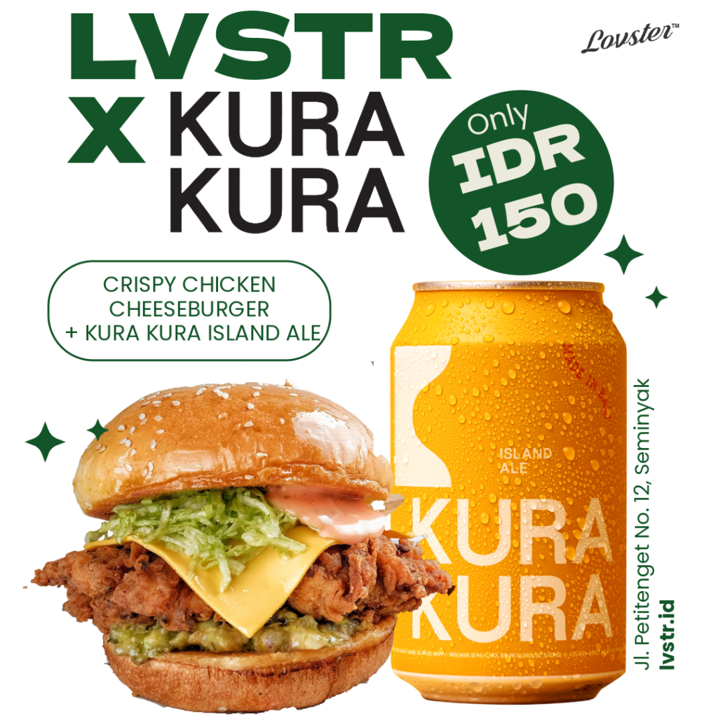 lvstr x kura kura burger island ale lvstr x kura kura burger island ale
